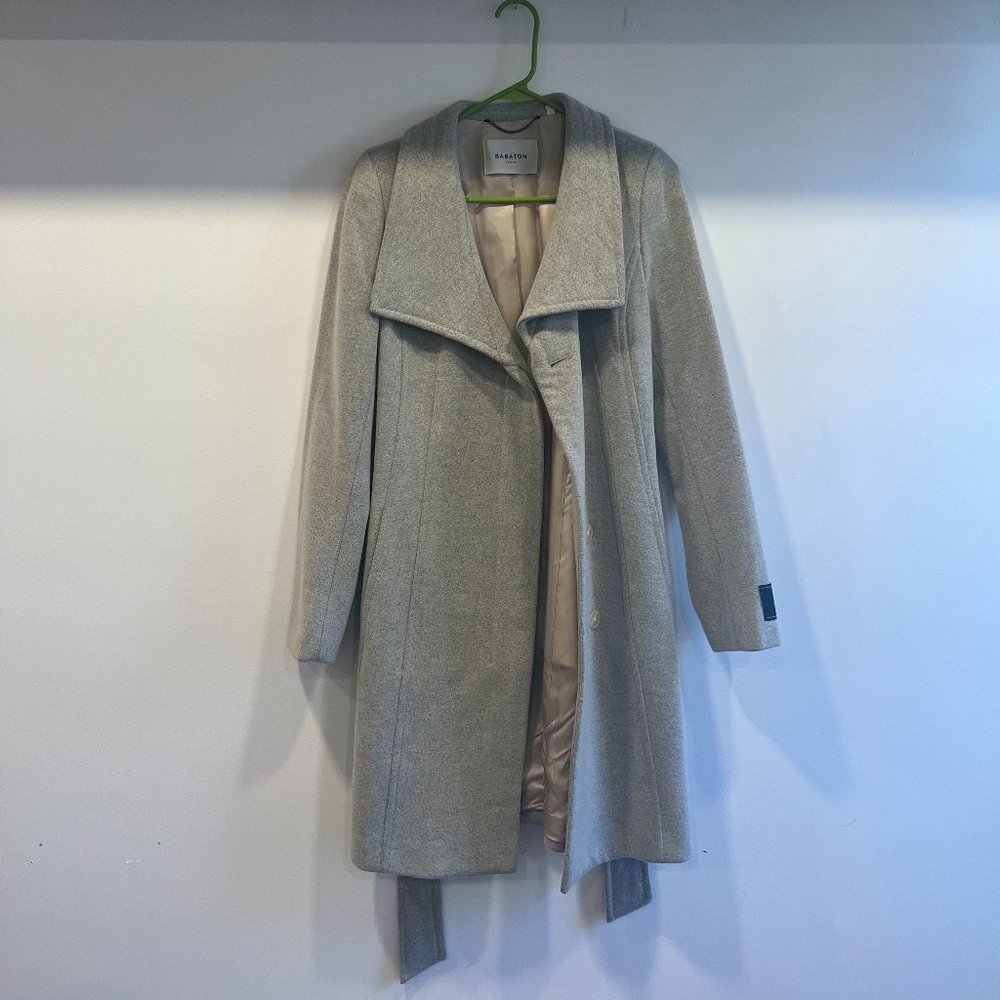 Aritzia Babaton Light Gray Coat